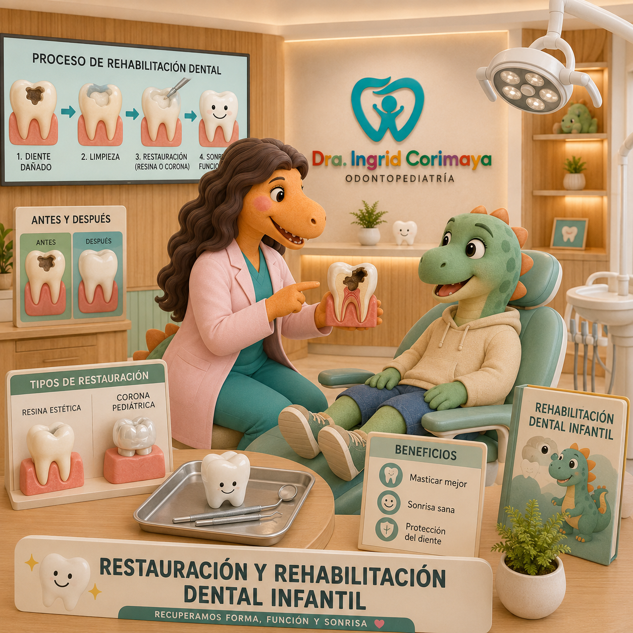 Restauración y Rehabilitación Dental Infantil